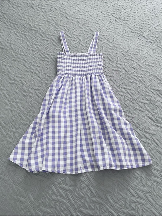 Maaji Other - Maaji Girl’s Lavender Gingham Smocked Sundress Size 10